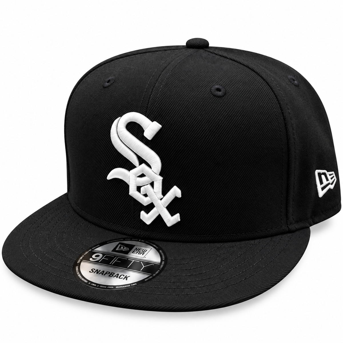 Chicago White Sox New Era Wool Classic Black 9FIFTY Snapback Hat