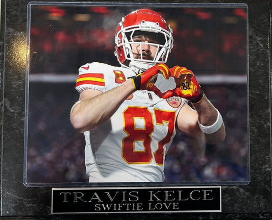 Kansas City Chiefs Travis Kelce "Swiftie Love" Photo Plaque