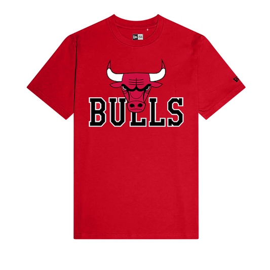 Men's Chicago Bulls Tipoff Red New Era Throwback Tee