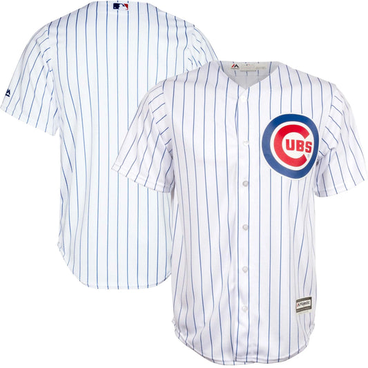 Men's Chicago Cubs Majestic White Home Cool Base Blank Replica Jersey