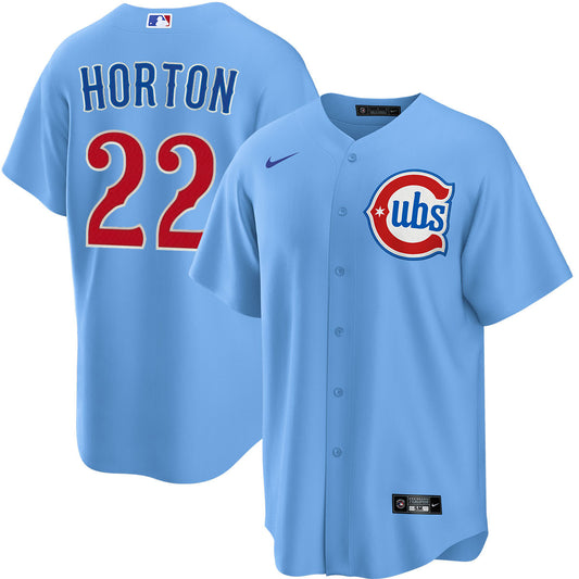 NIKE Men's Chicago Cubs Cade Horton #22 Light Blue 2nd Alternate Replica Jersey
