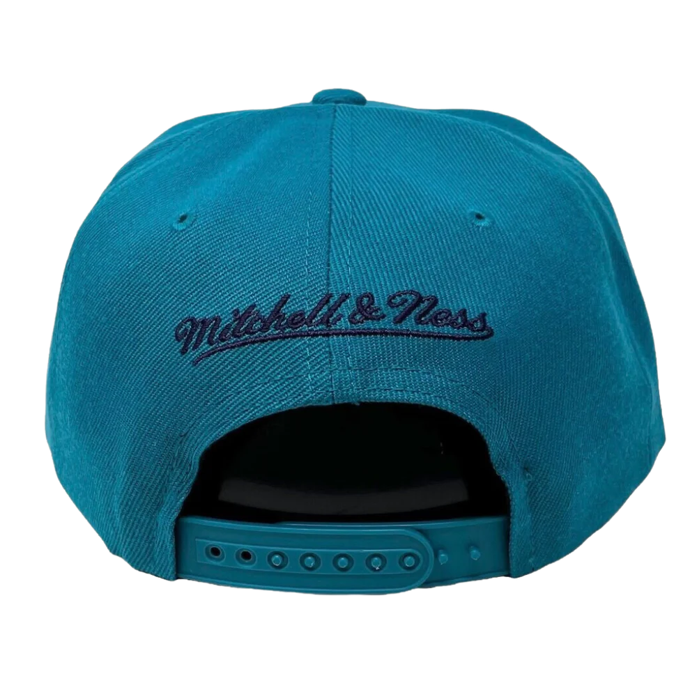Men's Mitchell & Ness Charlotte Hornets Core Teal Adjustable Snapback Hat