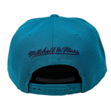Men's Mitchell & Ness Charlotte Hornets Core Teal Adjustable Snapback Hat - Pro Jersey Sports