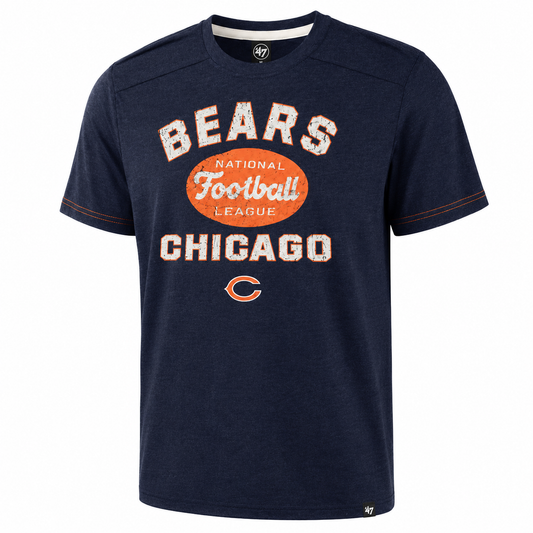 Chicago Bears Youth Navy Vintage Crew Neck Tee