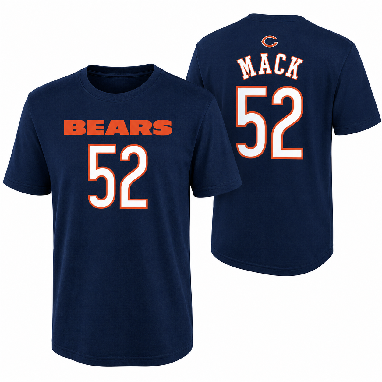 Youth Chicago Bears Khalil Mack Navy Mainliner Name & Number T-Shirt