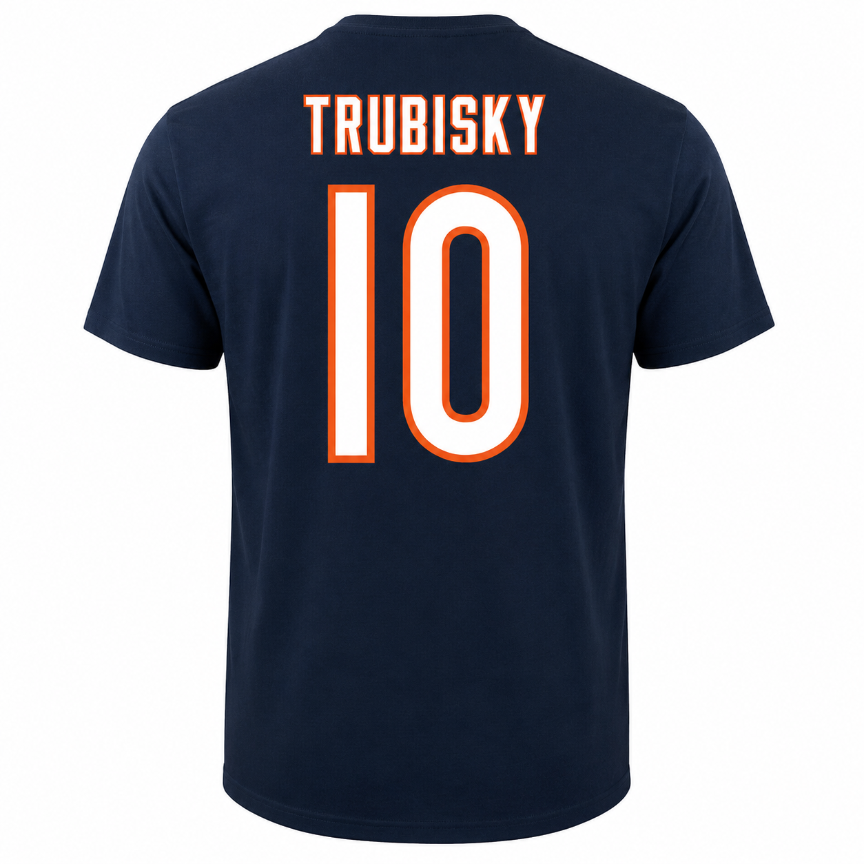 Mitchell Trubisky Chicago Bears NFL Majestic Eligible Receiver Name & Number T-Shirt – Navy