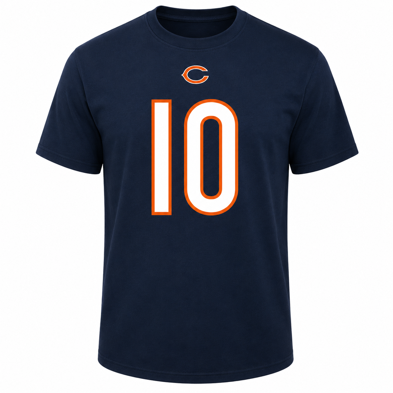 Mitchell Trubisky Chicago Bears NFL Majestic Eligible Receiver Name & Number T-Shirt – Navy