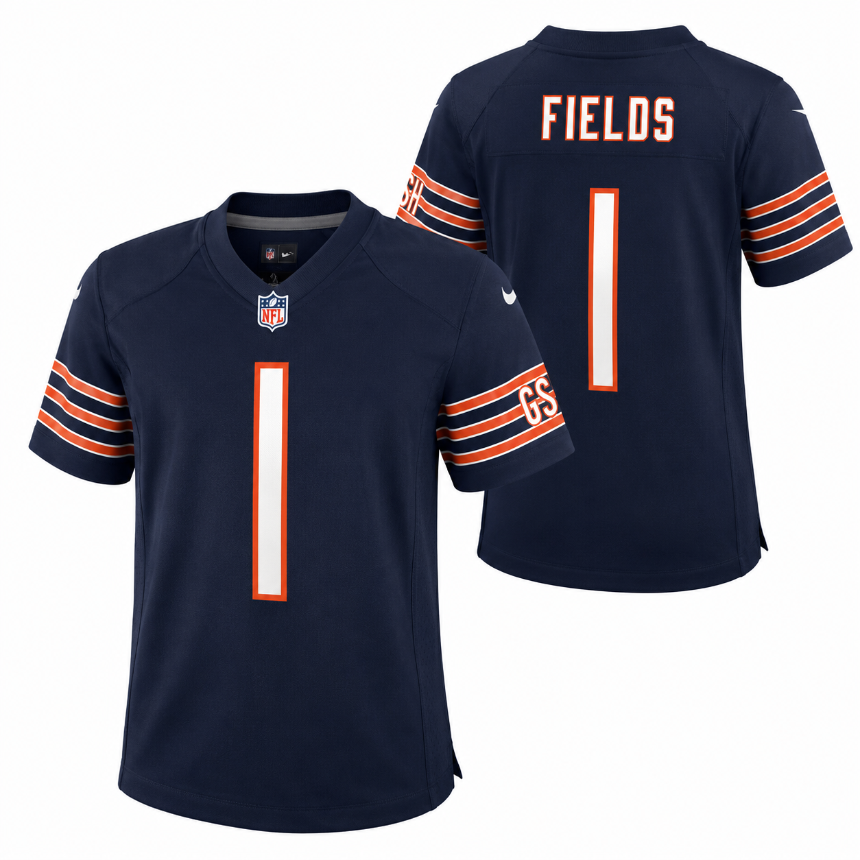 Infant Chicago Bears Justin Fields Nike Navy Replica Game Jersey