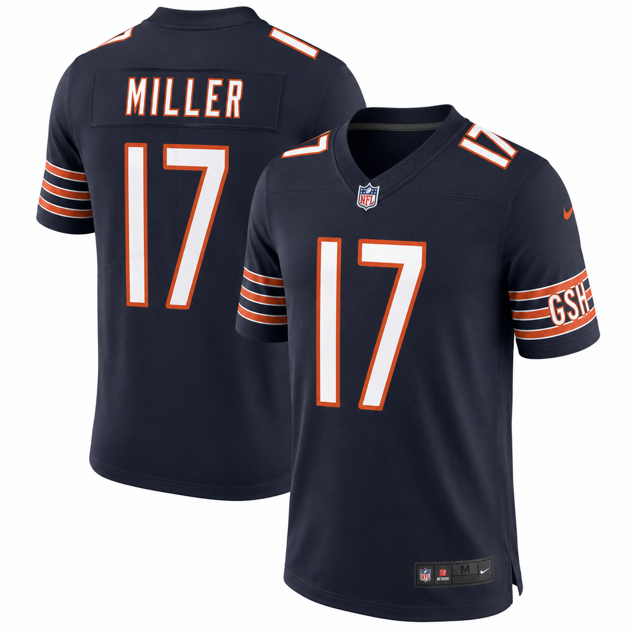 Men's Chicago Bears Anthony Miller Nike Navy Player Limited Jersey