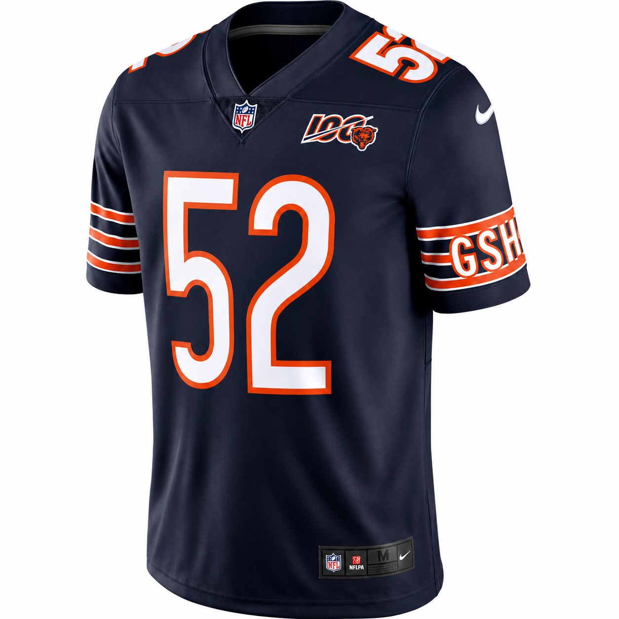Men's Chicago Bears Khalil Mack Nike Navy NFL 100th Season Limited Jersey