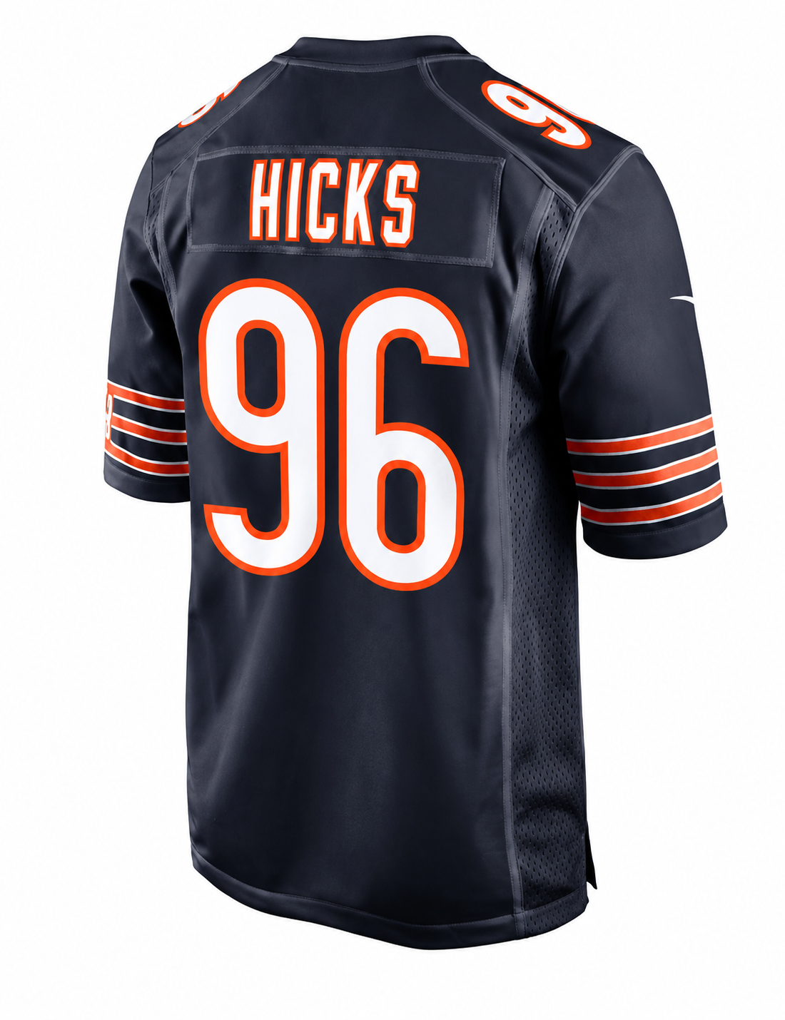 Chicago Bears Akiem Hicks Mens Nike Navy Replica Game Jersey
