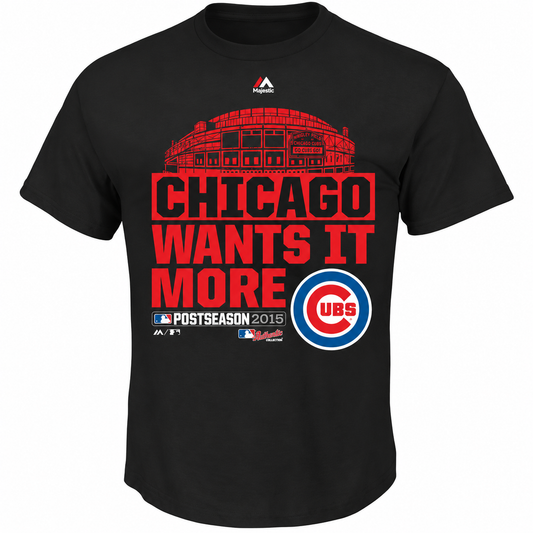 Chicago Cubs 2015 NL Division Series Winner Clubhouse T-Shirt