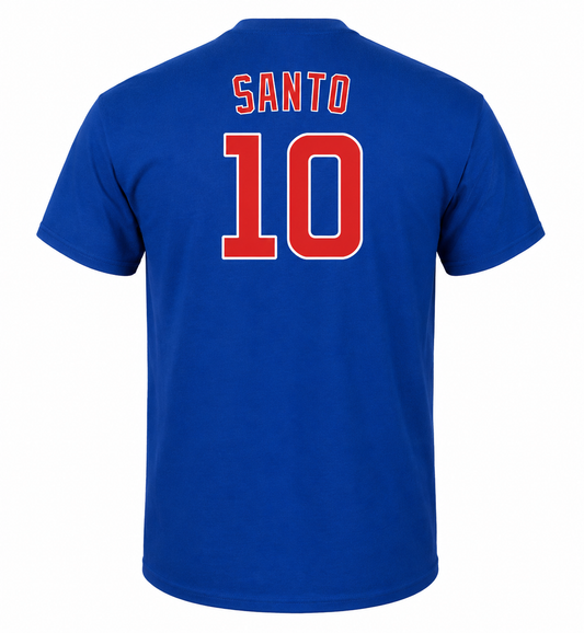 Men's Chicago Cubs Ron Santo Player Name & Number T-Shirt