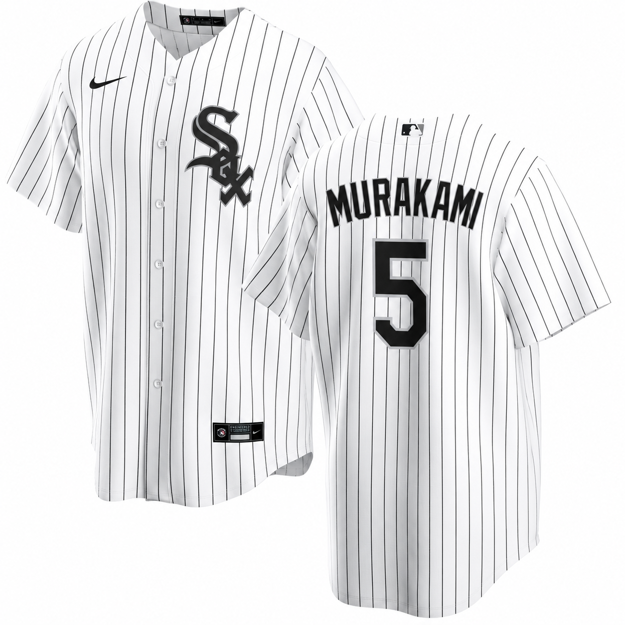 Men's Munetaka Murakami Chicago White Sox NIKE Premium Replica Home Jersey With Pro Tackle Twill Lettering