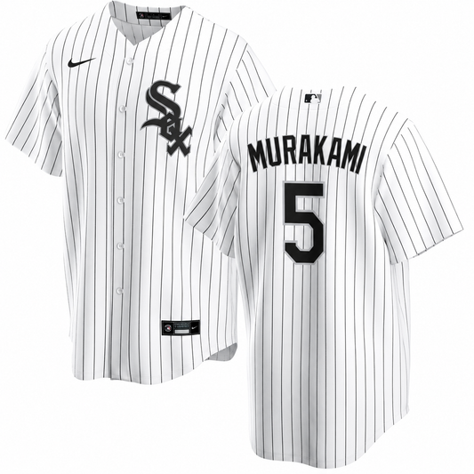 Men's Munetaka Murakami Chicago White Sox NIKE Premium Replica Home Jersey With Pro Tackle Twill Lettering