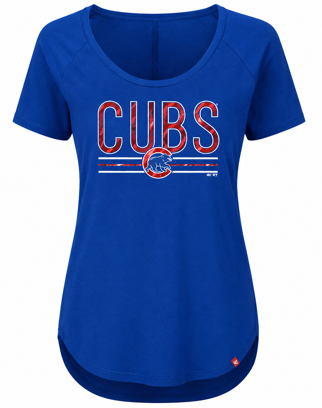 Women's Chicago Cubs Tough Decision Short Sleeve Tee By Majestic