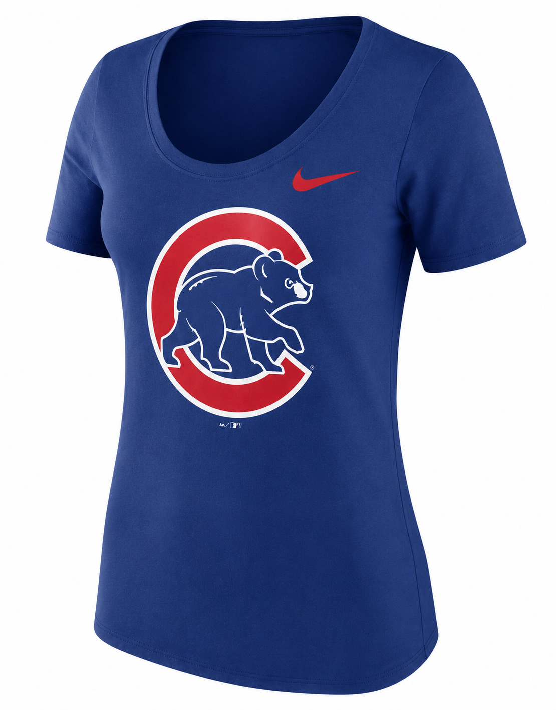Women's Chicago Cubs Nike Royal Logo Scoop Neck T-Shirt