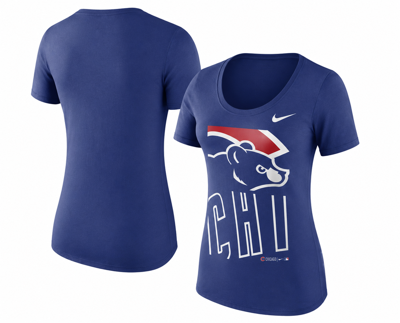 Women's Chicago Cubs Stack 1.7 Royal Blue Tee By Nike