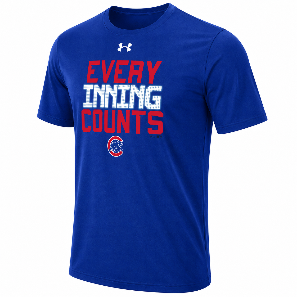Men's Chicago Cubs Under Armour Heathered Royal Every Inning Counts T-Shirt