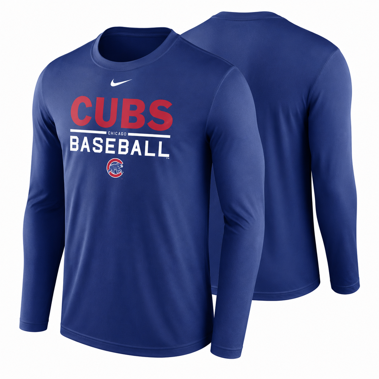 Chicago Cubs Nike Practice Long Sleeve T-Shirt - Royal