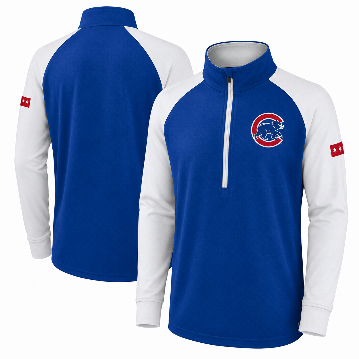 Youth Chicago Cubs Destined 1/2 Zip Track Jacket