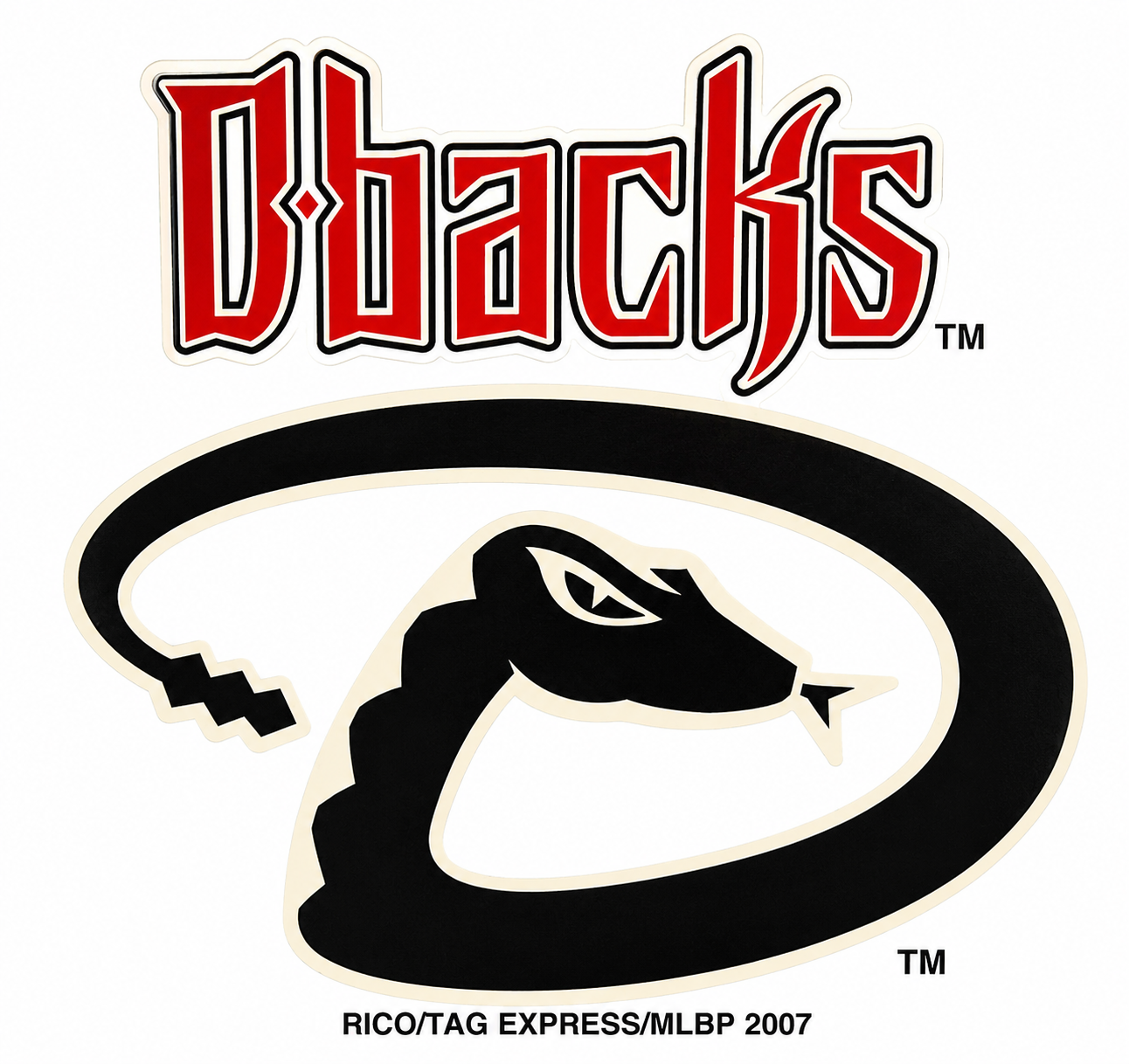 Arizona Diamondbacks Rico MLB Small Static Decal