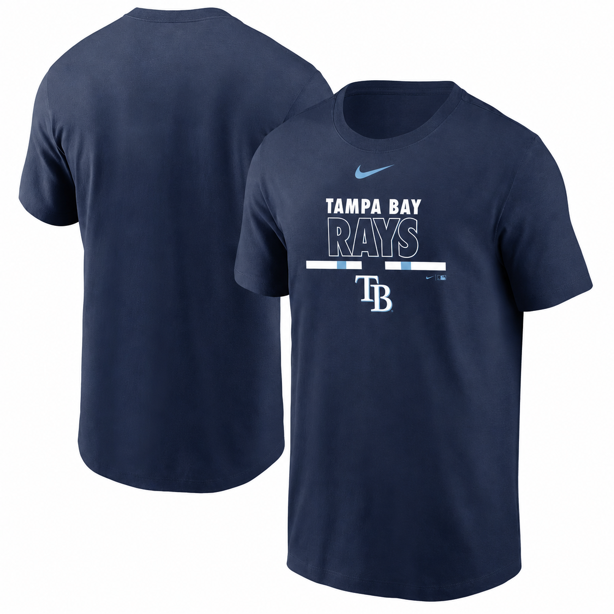 Tampa Bay Rays Nike Color Bar T-Shirt - Navy