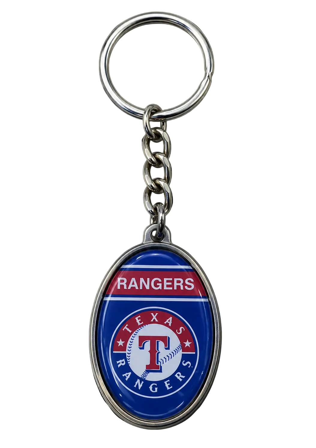 Texas Rangers MLB Oval Keychain