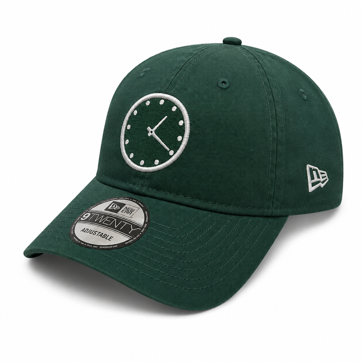 Chicago Cubs New Era 1:20 Clock Forest Green 9TWENTY Adjustable Hat