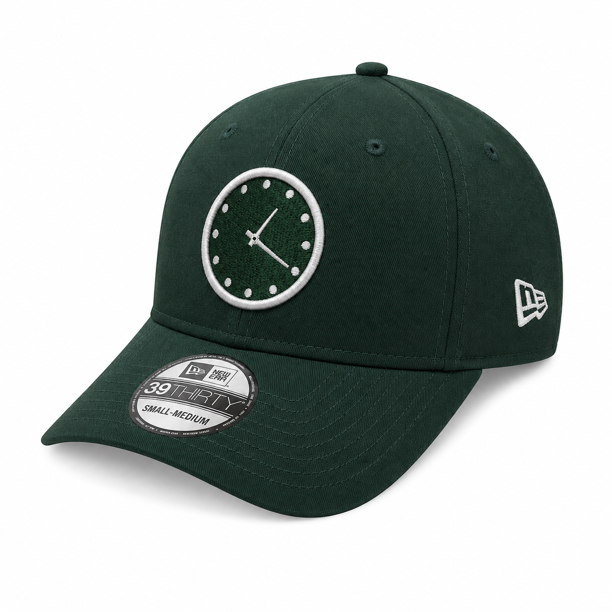 Chicago Cubs New Era Forest Green 1:20 Clock 39THIRTY Flex-Fit Hat