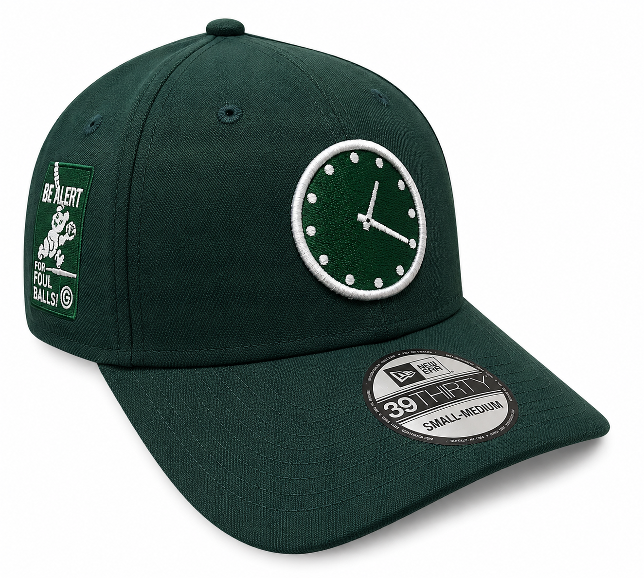 Chicago Cubs New Era Forest Green 1:20 Clock 39THIRTY Flex-Fit Hat