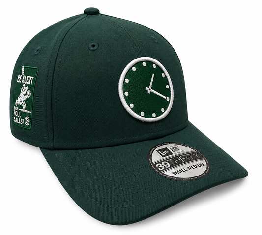 Chicago Cubs New Era Forest Green 1:20 Clock 39THIRTY Flex-Fit Hat