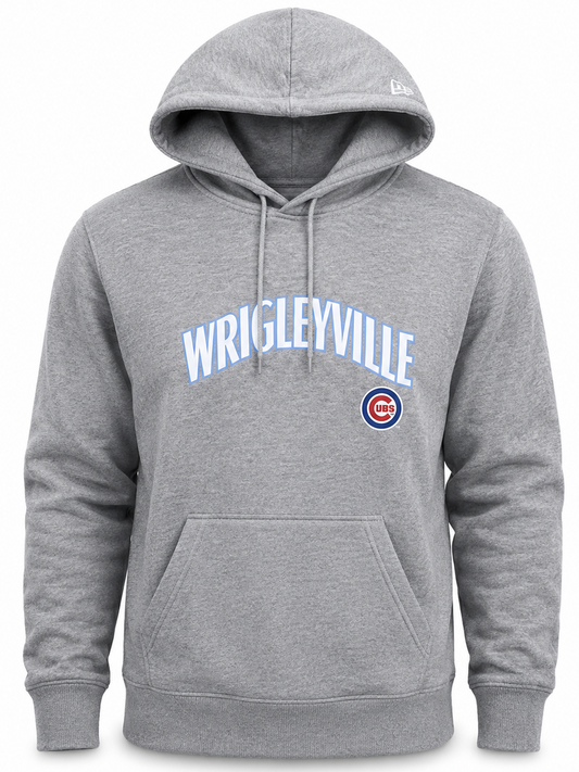 Mens Chicago Cubs New Era Gray City Connect Hoodie