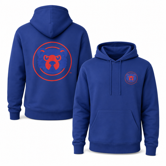 Mens Chicago Cubs New Era Blue Cooperstown Collection 1994-1996 Logo Hoodie