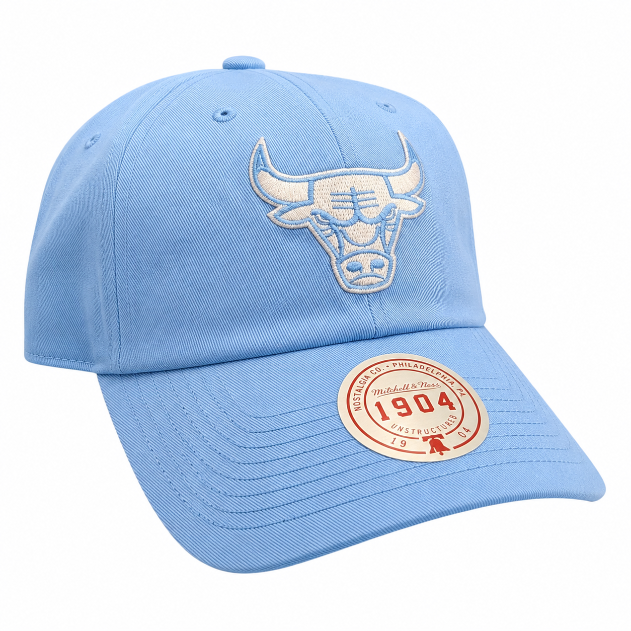 Chicago Bulls Mitchell & Ness NBA Blue Gleam Pro Strapback Hat