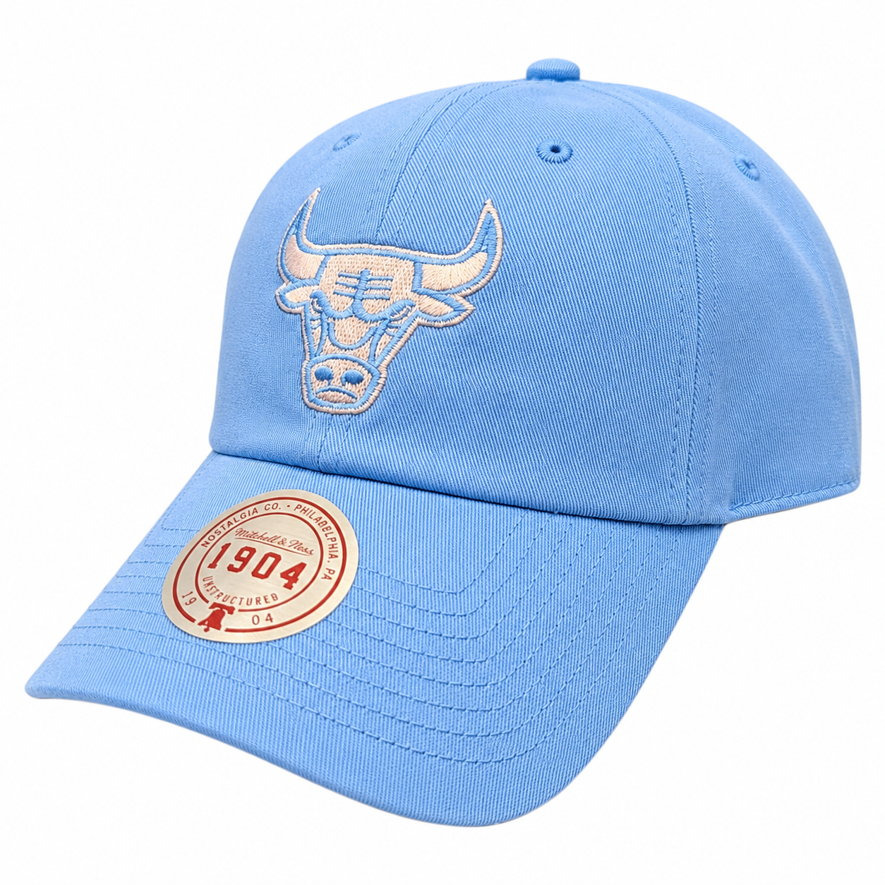 Chicago Bulls Mitchell & Ness NBA Blue Gleam Pro Strapback Hat