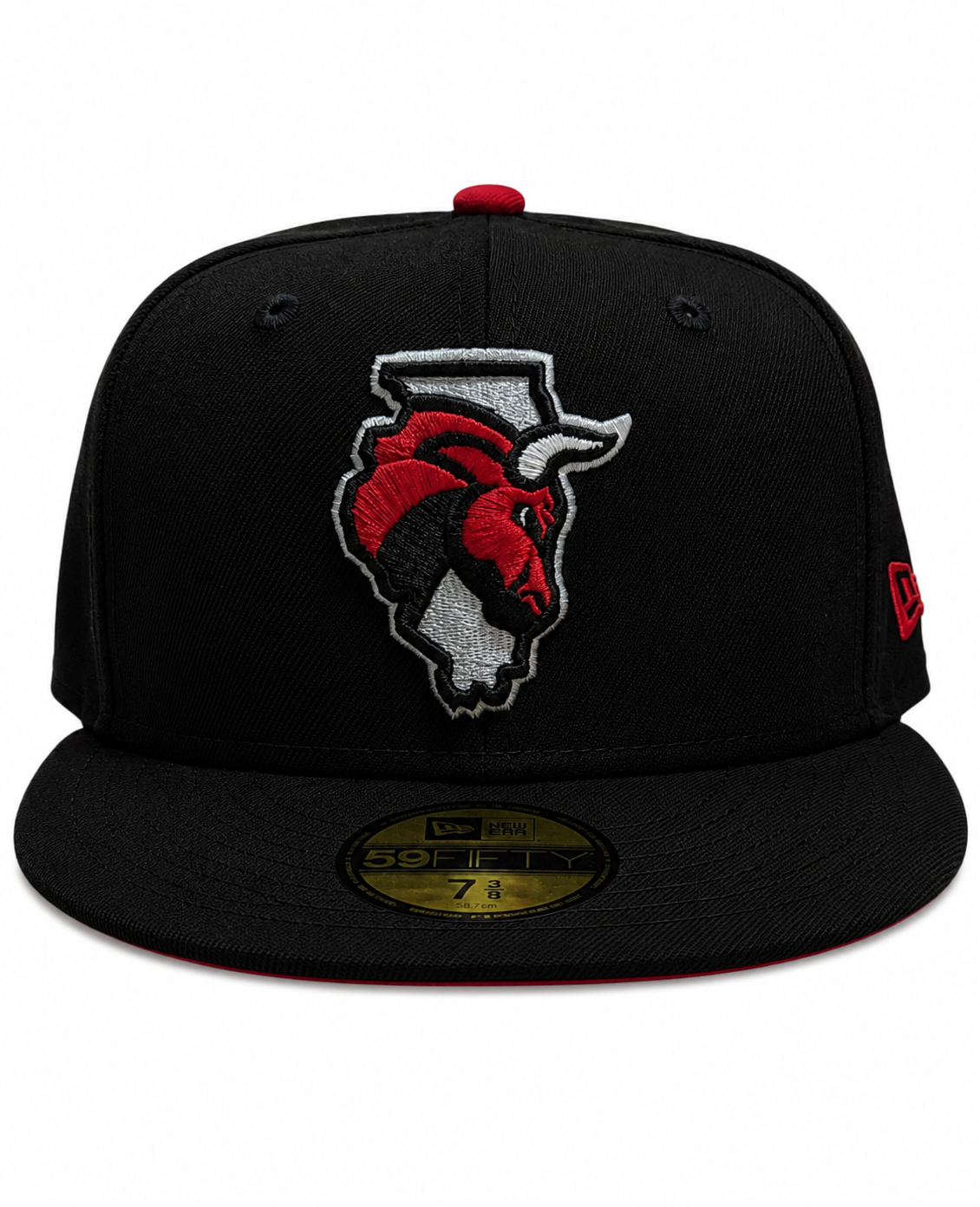 Windy City Bulls New Era Black Secondary 59FIFTY Fitted Hat