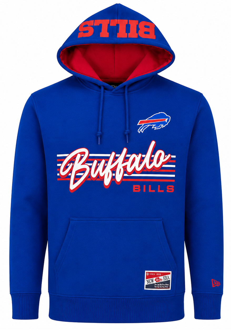 Men's Buffalo Bills New Era Royal Fleece Pullover Hoodie