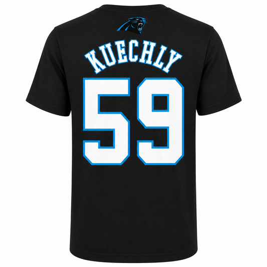 Luke Kuechly Carolina Panthers Youth Mainliner Name and Number T-Shirt