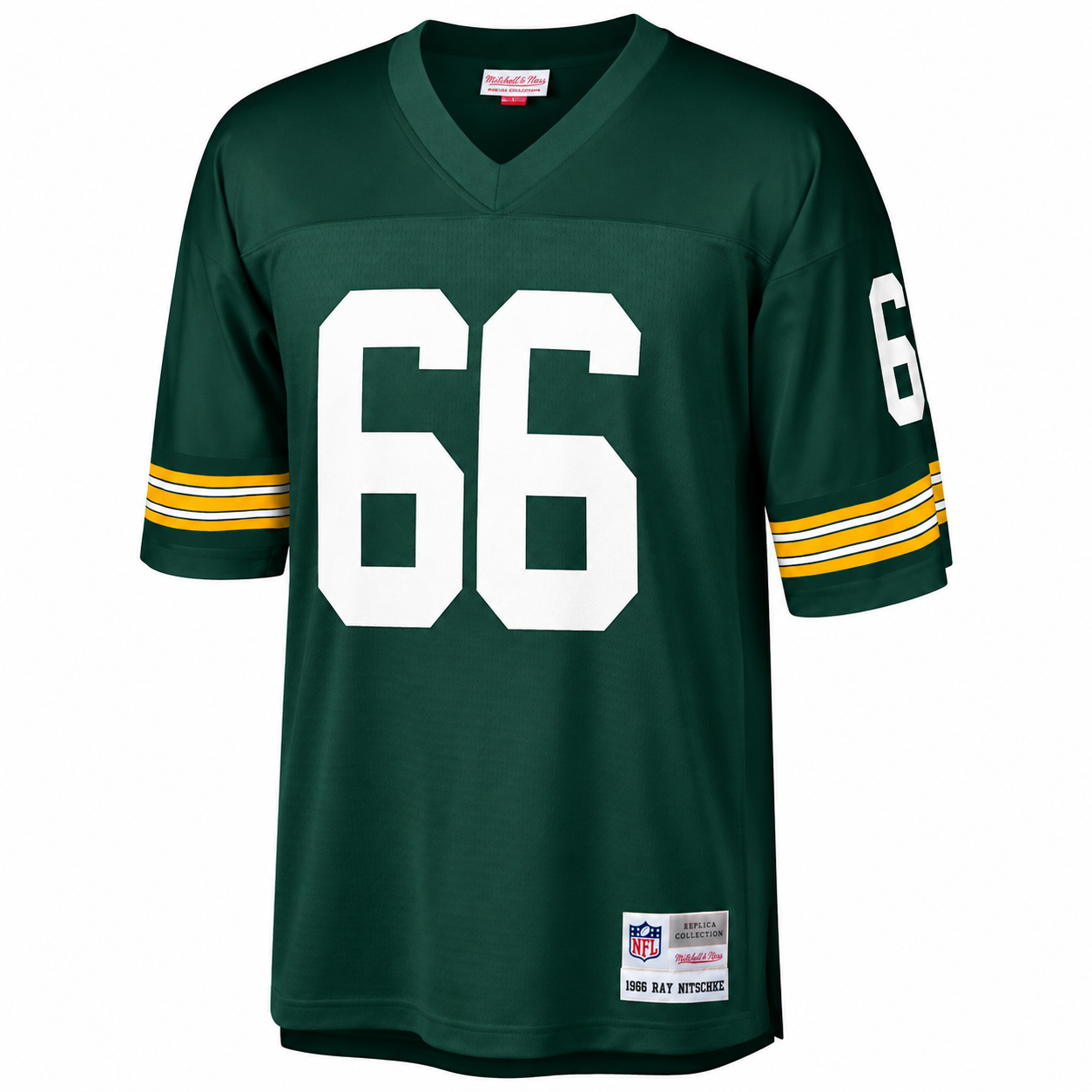 Mens Green Bay Packers Ray Nitschke Mitchell & Ness Green Replica Legacy Jersey