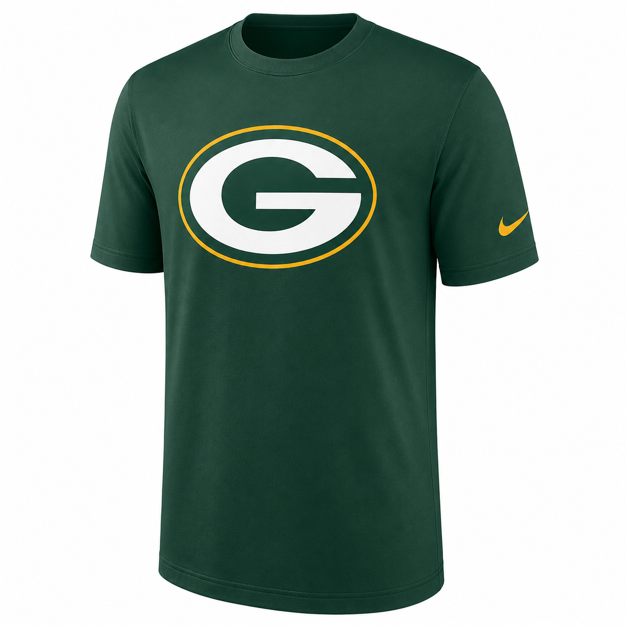 NIKE Green Bay Packers Youth Boys Essential Logo T-Shirt (Green)