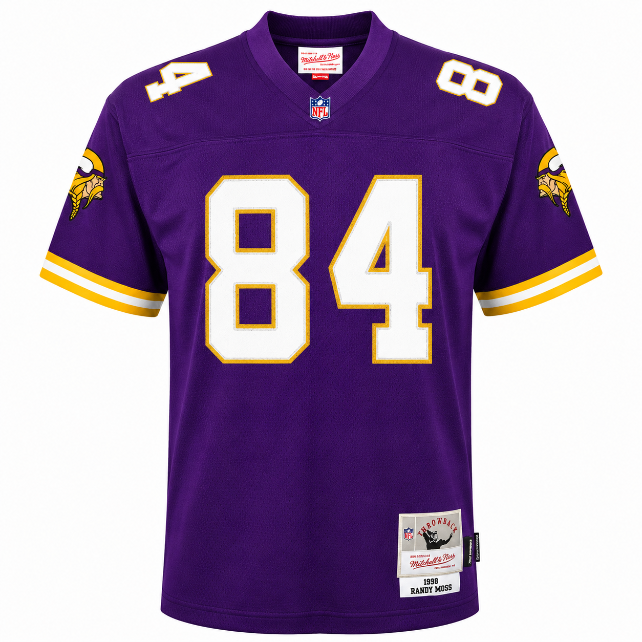 Youth Minnesota Vikings Randy Moss Mitchell & Ness Purple Retired Player Vintage Replica Jersey