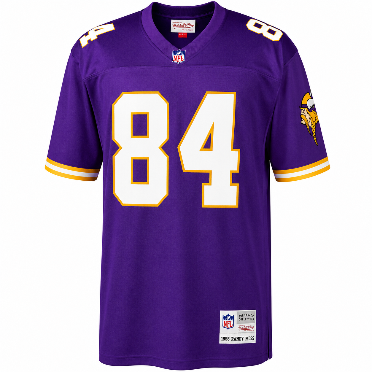 Men's Minnesota Vikings Randy Moss Mitchell & Ness Purple 1998 Legacy Replica Jersey
