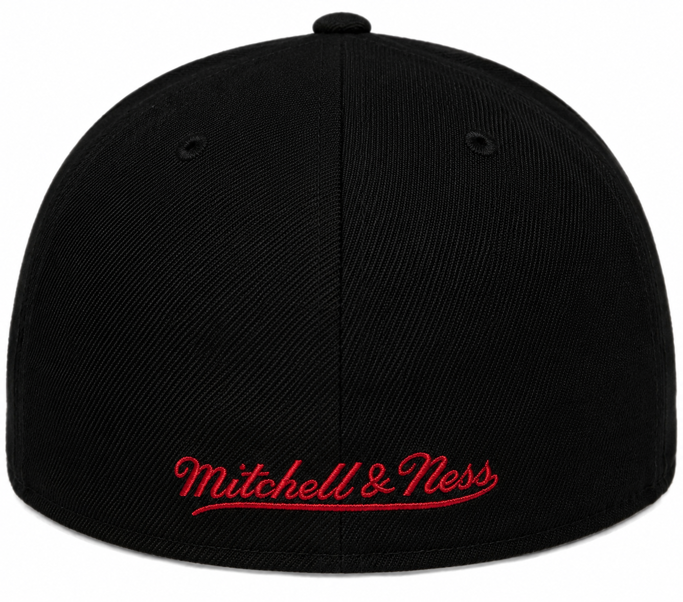 Men's Chicago Bulls Mitchell & Ness Hardwood Classics 2 Tone Black/Red Reload 2.0 Dynasty Fitted Hat
