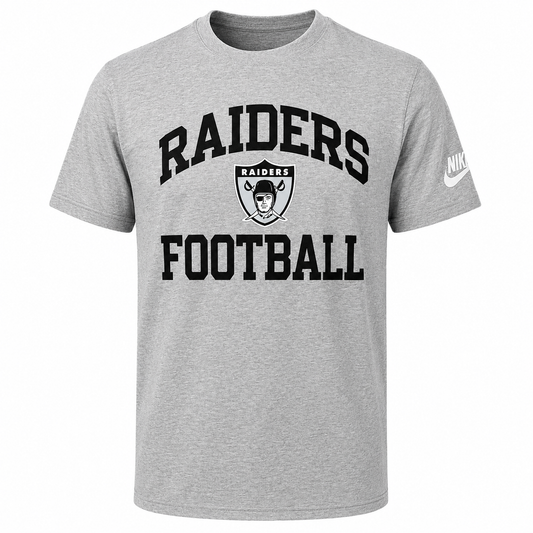 Men's Las Vegas Raiders Gray Logo Essential Tee