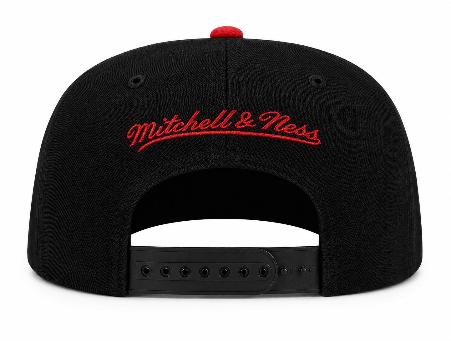 Men's Mitchell & Ness Black/Red Toronto Raptors Hardwood Classics Snapshot Adjustable Snapback Hat