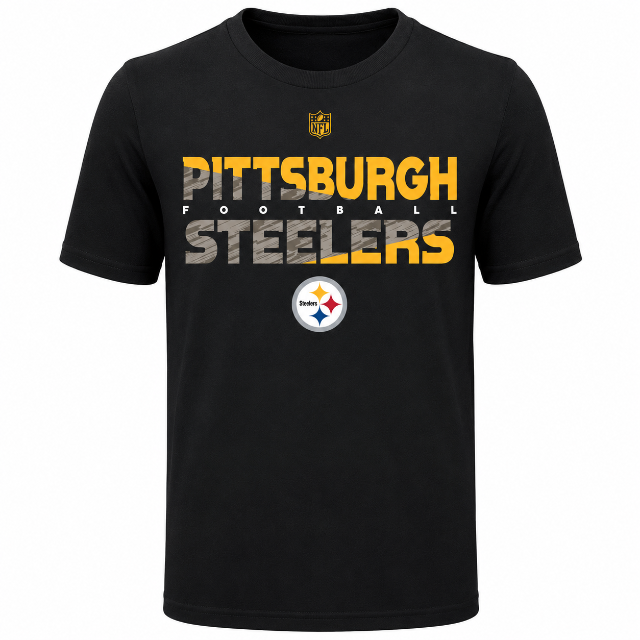 Pittsburgh Steelers Youth NFL Flux Dual Blend Short Sleeve T-Shirt