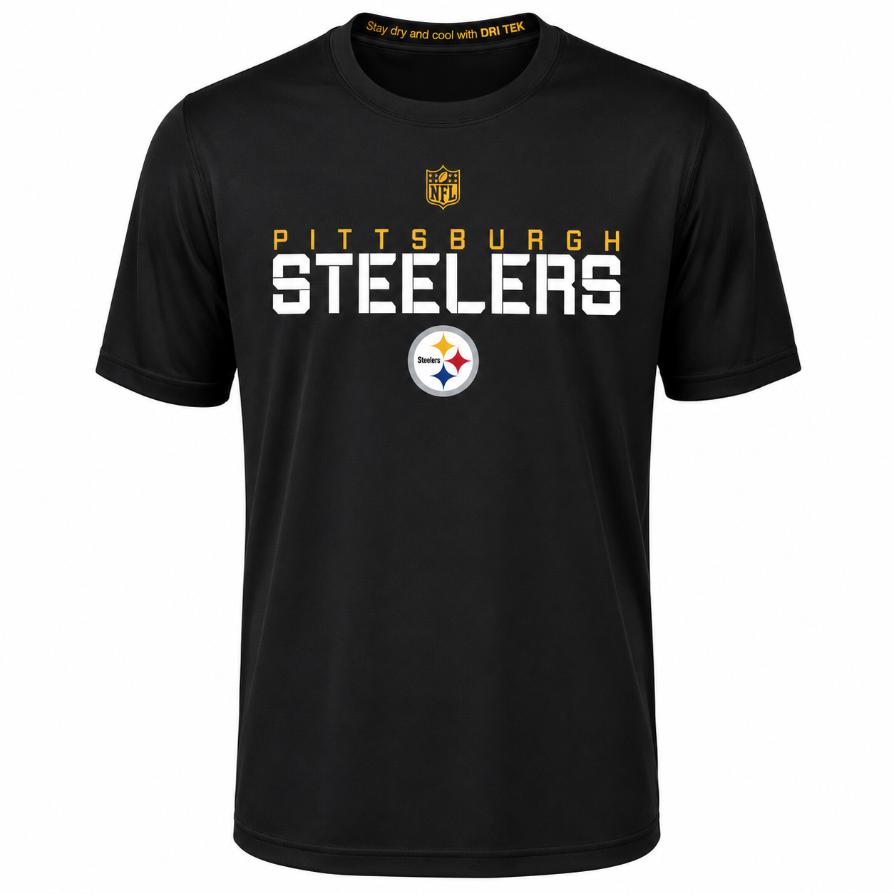 Youth Pittsburgh Steelers Black Magna Maximal DRI TEK T-SHIRT
