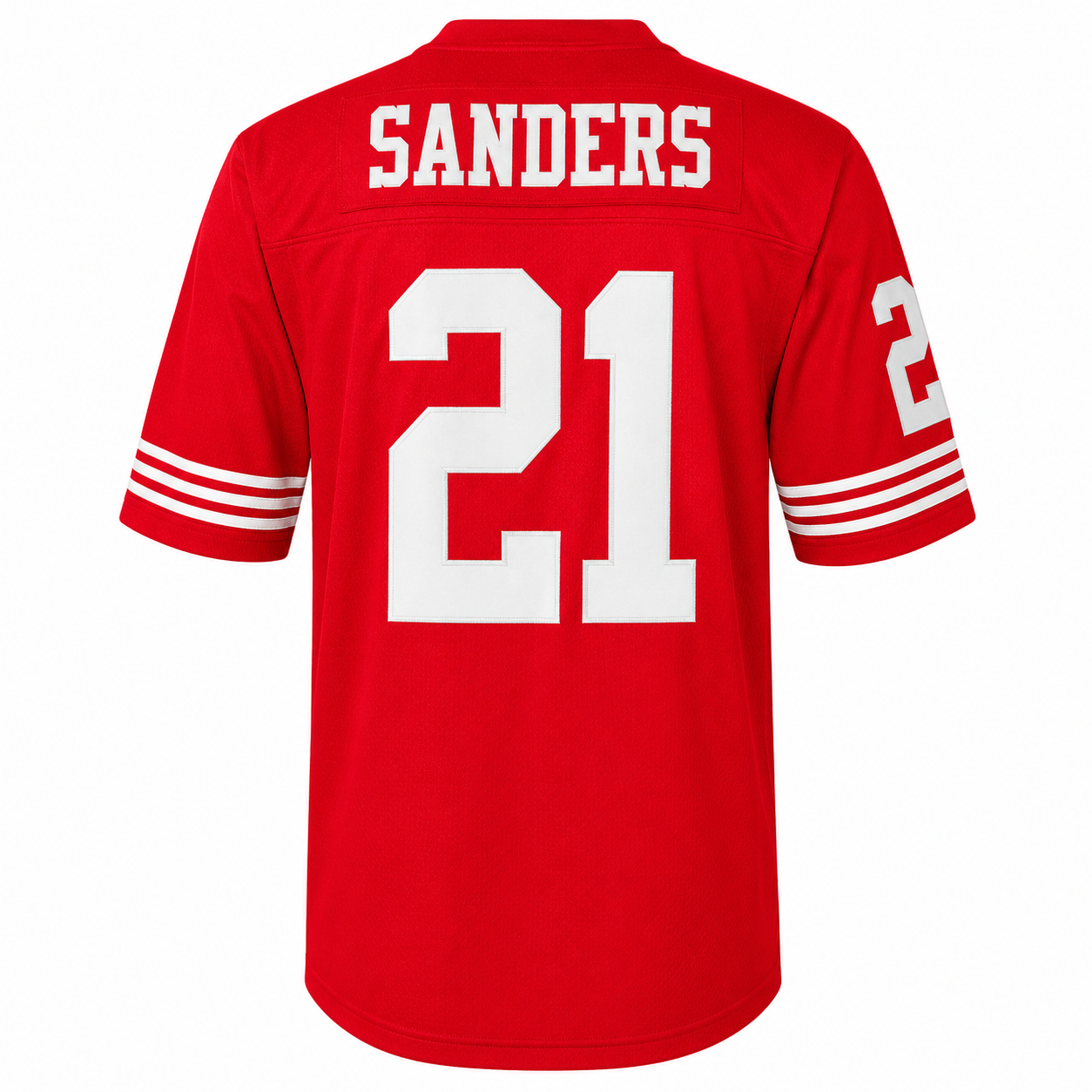 Men's San Francisco 49ers Deion Sanders Mitchell & Ness Scarlet Retired Player Vintage Replica Jersey