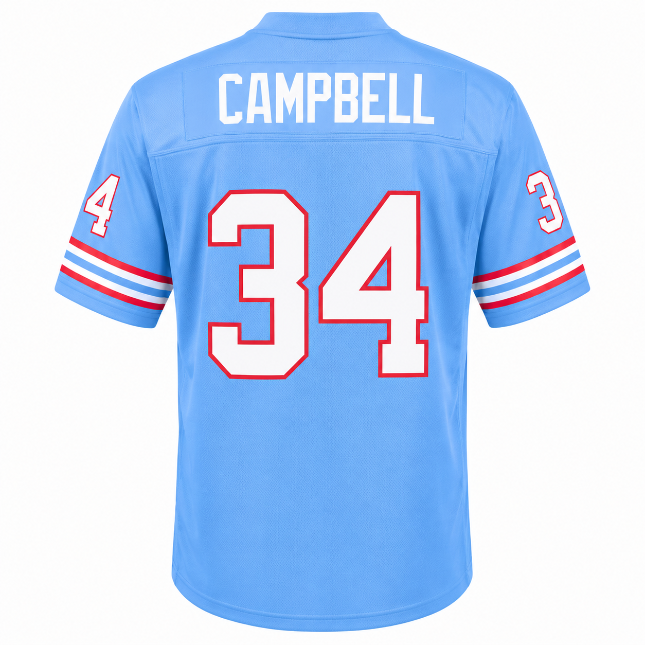 Youth Earl Campbell Houston Oilers 1980 Mitchell & Ness Powder Blue Retired Player Vintage Replica Jersey